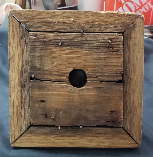 Acorn Top Wooden Newel Post Finial 6 1/2" Tall with a 7" Square Base GS00240