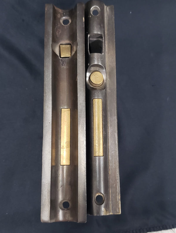 Set of Pocket Door Mortice Locks with Key 4 1/2" x 3 7/8" GS00249