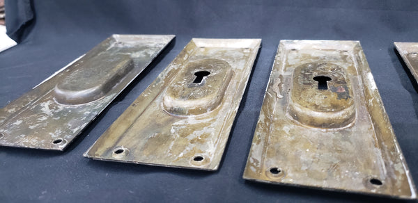 Set of 4 Pocket Door Escutcheon Plates 7" x 2 1/2" GS00254