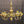 Load image into Gallery viewer, Vintage John Scott Brass Chandelier w/ Choice Shades 34" x 31" GS00261