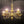 Load image into Gallery viewer, Vintage John Scott Brass Chandelier w/ Choice Shades 34" x 31" GS00261