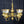 Load image into Gallery viewer, Vintage John Scott Brass Chandelier w/ Choice Shades 34" x 31" GS00261