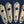 Load image into Gallery viewer, Set of 4 Brass Art Deco Door Knob Backplates with Key Holes 6" x 1 3/4" GS00284