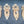 Load image into Gallery viewer, 4 Brass Art Nouveau Door Knob Backplates w/ Key Holes 6 3/4" x 1 3/4" GS00285
