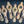 Load image into Gallery viewer, 6 Brass Art Nouveau Door Knob Backplates w/ Key Holes 6 1/2" x 2" GS00286