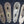 Load image into Gallery viewer, Set of 4 Brass Art Deco Door Knob Backplates w/ Key Holes 6 1/2" x 2" GS00287