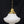 Load image into Gallery viewer, Vintage Schoolhouse Milk White Mushroom Pendant Light with Brass Trim GS00293