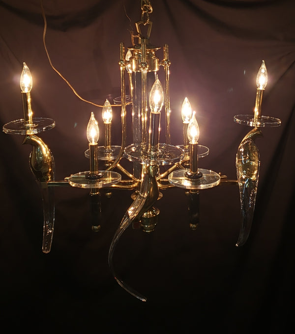 Birds of Paradise by Sergio Orozco Nulco Chandelier & Matching Sconces GS00307