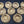 Load image into Gallery viewer, 9 Ornate Round Brass Furniture Drop Pulls with Screws 1 7/8" Round GS00310