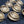 Load image into Gallery viewer, 9 Ornate Round Brass Furniture Drop Pulls with Screws 1 7/8" Round GS00310