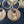 Load image into Gallery viewer, 9 Ornate Round Brass Furniture Drop Pulls with Screws 1 7/8" Round GS00310