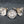Load image into Gallery viewer, Set of 3 Octagon Shaped Solid Glass Furniture Knobs with Brass Trim GS00316