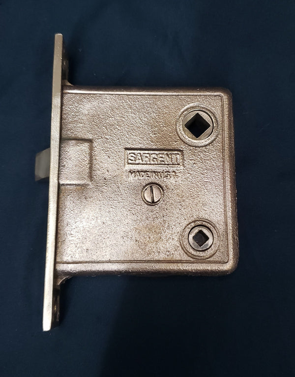 Rare Restored Sargent Mortice Lock with Thumb Turn 3 5/8" T x 3 1/2" W GS00322