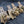 Load image into Gallery viewer, 4 Ornate Solid Brass Claw Foot Furniture Toe Cap Cover Casters GS00333