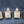 Load image into Gallery viewer, 4 Large Solid Brass Square Furniture Leg Cap Covers with Casters GS00335