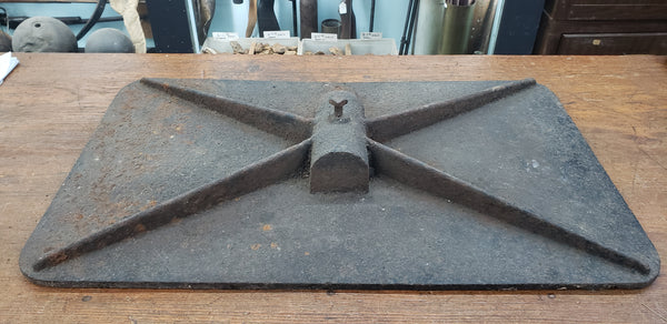 Antique Cast Iron "Danger - Do Not Trespass on the Railroad" Sign GS00356