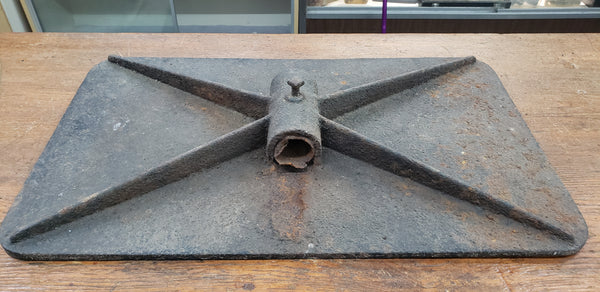 Antique Cast Iron "Danger - Do Not Trespass on the Railroad" Sign GS00356