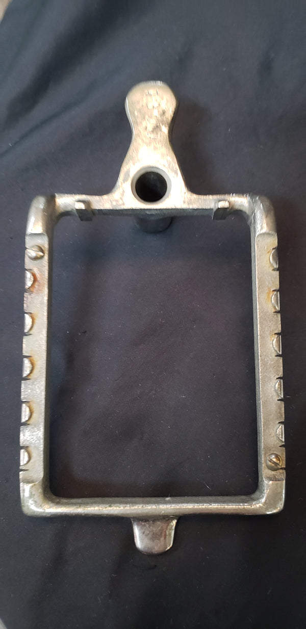 Early 1900's Cast Iron & Porcelain Manual Butter Patty Cutter by Elgin GS00362