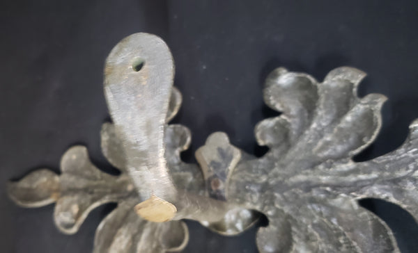 3 Large Brass Double Acanthus Leaf Drapery Tie Backs 13" x 5 1/4" GS00370