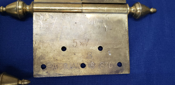 Very Rare! Huge Brass Hinges from Library of Congress in D. C. 5" x 7" GS00375