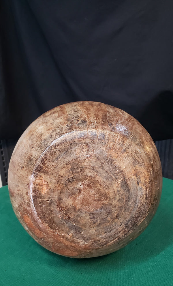 Hand Carved Himachal Water Pot Vessel 11" x 9" GS00389