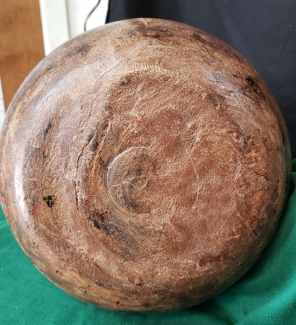 Hand Carved Himachal Water Pot Vessel 13" x 10" GS00394