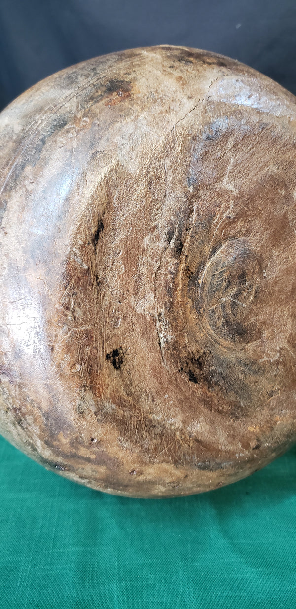 Hand Carved Himachal Water Pot Vessel 13" x 10" GS00394