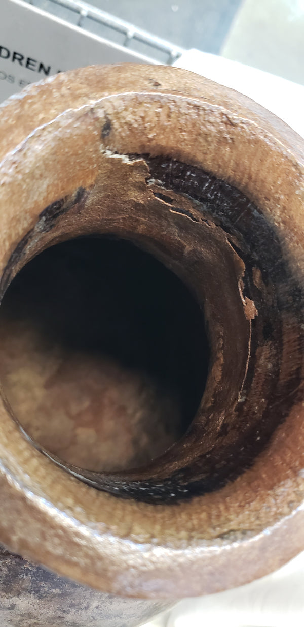 Hand Carved Himachal Water Pot Vessel 13" x 10" GS00394