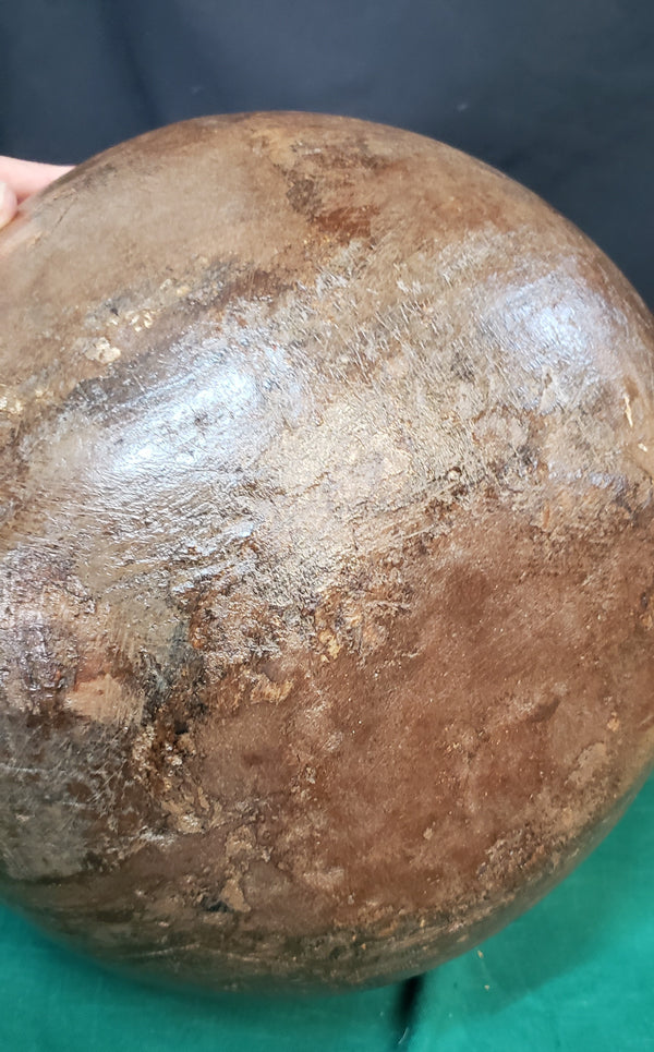 Hand Carved Himachal Water Pot Vessel 14" x 12" GS00395