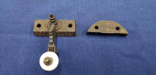 Original Victorian Eastlake Window Sash Lock with Keeper GS00384