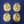 Load image into Gallery viewer, 4 Restored Solid Brass Ornate Bed Bolt Covers 2 1/4" x 3" GS00400