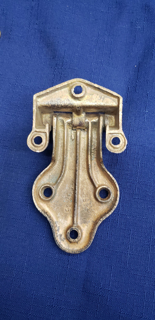 Vintage 3 Piece McRay Ice Box Hinge Set in Brass GS00403