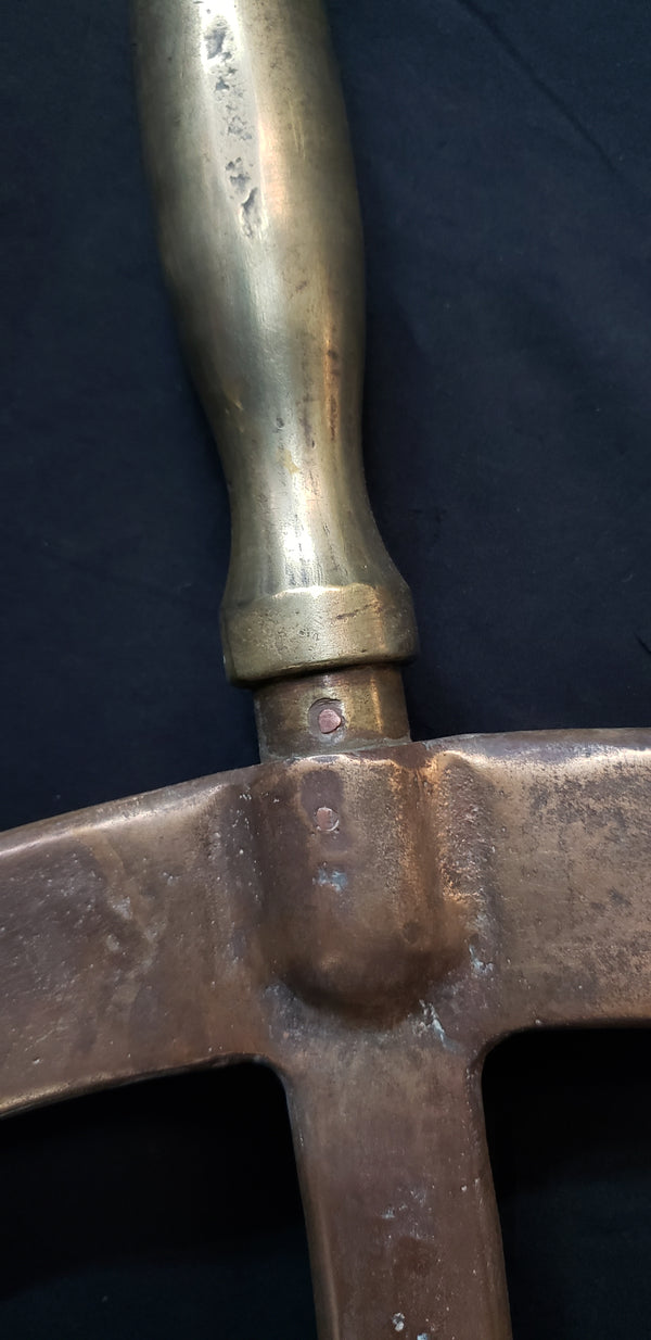WWII Bronze & Brass Ship Steering Wheel w/ King Spoke Indicator GS00407