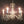 Load image into Gallery viewer, 5 Light Chandelier w/ Canopy Top & Curled Glass Accents  24" x 19" GS00435