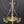 Load image into Gallery viewer, Restored Converted Gas to Electric 4 Light Brass Flush Mount Chandelier GS00447