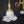 Load image into Gallery viewer, 3 Light Flush Mount Rod Chandelier w/ Ruffled Art Glass Shades 43" x 18" GS00463