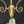 Load image into Gallery viewer, 3 Light Flush Mount Rod Chandelier w/ Ruffled Art Glass Shades 43" x 18" GS00463