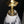 Load image into Gallery viewer, White Abstract Pendant Light with Hexagon Brass Trim 29 1/4" T x 7" GS00466