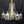 Load image into Gallery viewer, Restored 6 Light Mid Century Modern Crystal Swag Chandelier 28" x 25" GS00470