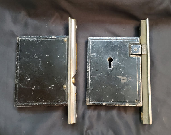 Restored Pocket Door Mortice Lock Set GS00471