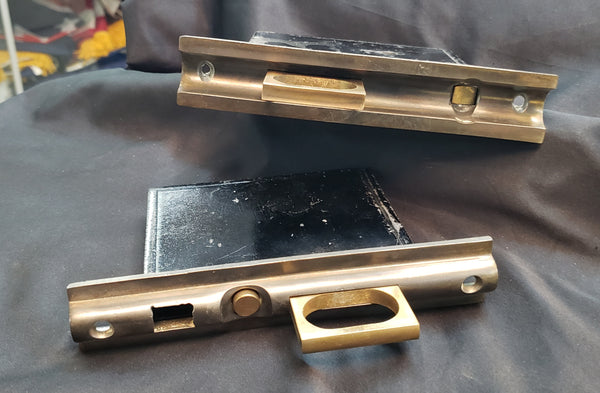 Restored Pocket Door Mortice Lock Set GS00471