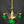 Load image into Gallery viewer, Restored & Converted Gas to Electric 3 Light Flush Mount Brass Chandelier w/ Green Cased White Shades GS00473