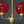 Load image into Gallery viewer, 2 Light Flush Mount Chandelier with Red Coin Dot Globes 22" T x 19" W GS00476