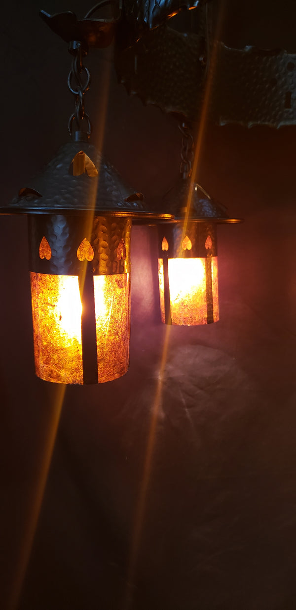 Gothic Style 5 Light Chandelier w/ 2 Matching Pendant Lights GS00477