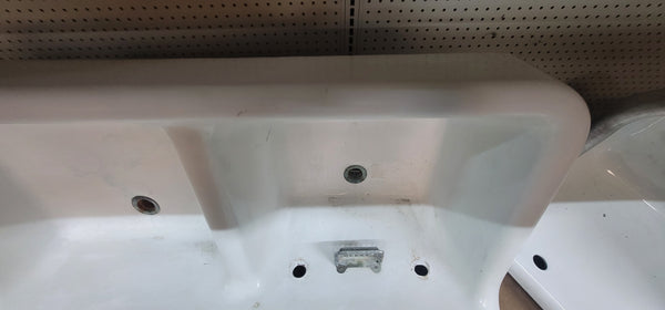 Cast Iron Double Bowl Sink w/ Porcelain Legs VERY RARE GS00519
