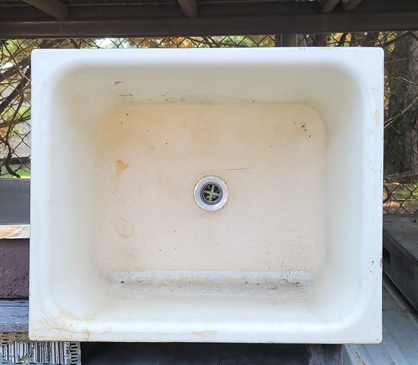 Deep Cast Iron Sink 14" T x  24" W x 20" Deep GS00570