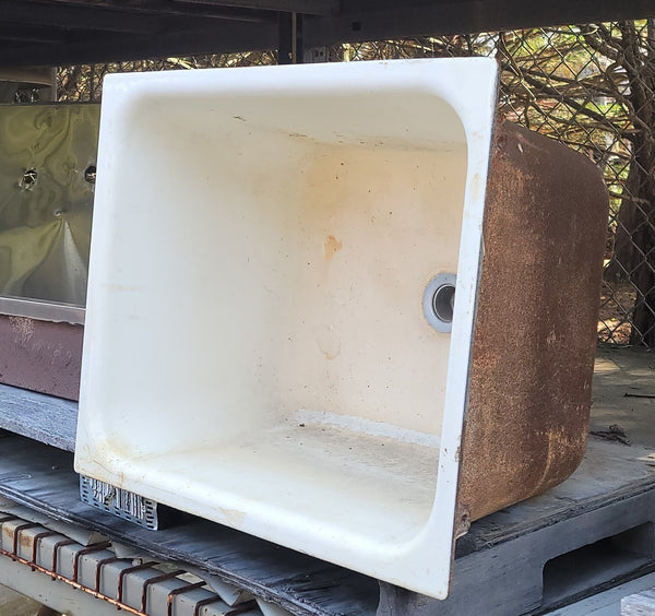 Deep Cast Iron Sink 14" T x  24" W x 20" Deep GS00570