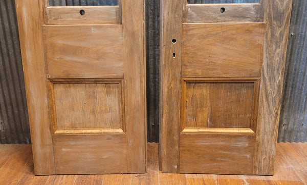 Custom Built 1800s Style Glass & Wood Retail Doors w/ Removeable Panels GS00846