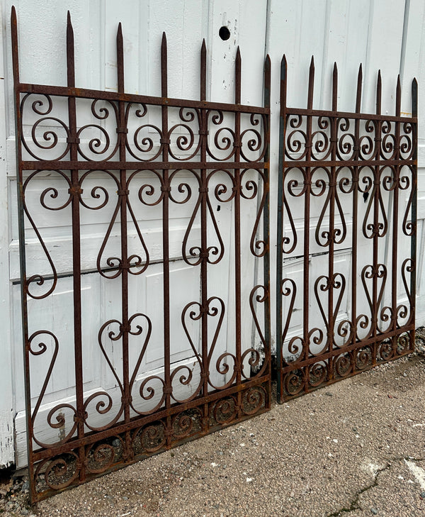 Antique Iron Garden Gate Pair GA20339