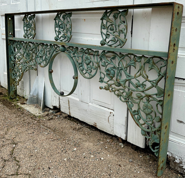 Green Patina Wrought Iron Overhead Panel GA20340